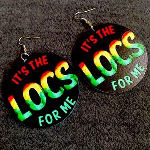 Its the LOCS for me lightweight double sided earrings 🇯🇲